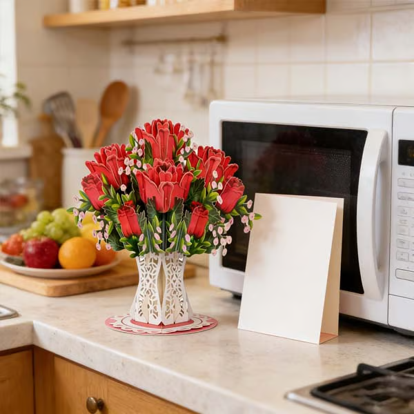 3D Flower Pop-Up Card